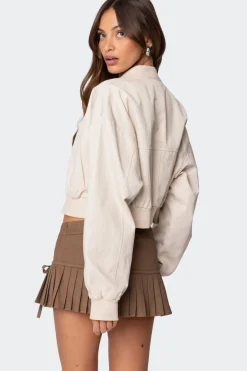 Zarria Cropped Bomber Jacket